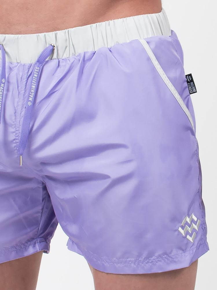 Desire Mid-Length Swim/Beach Shorts (Purple) - Machine Fitness