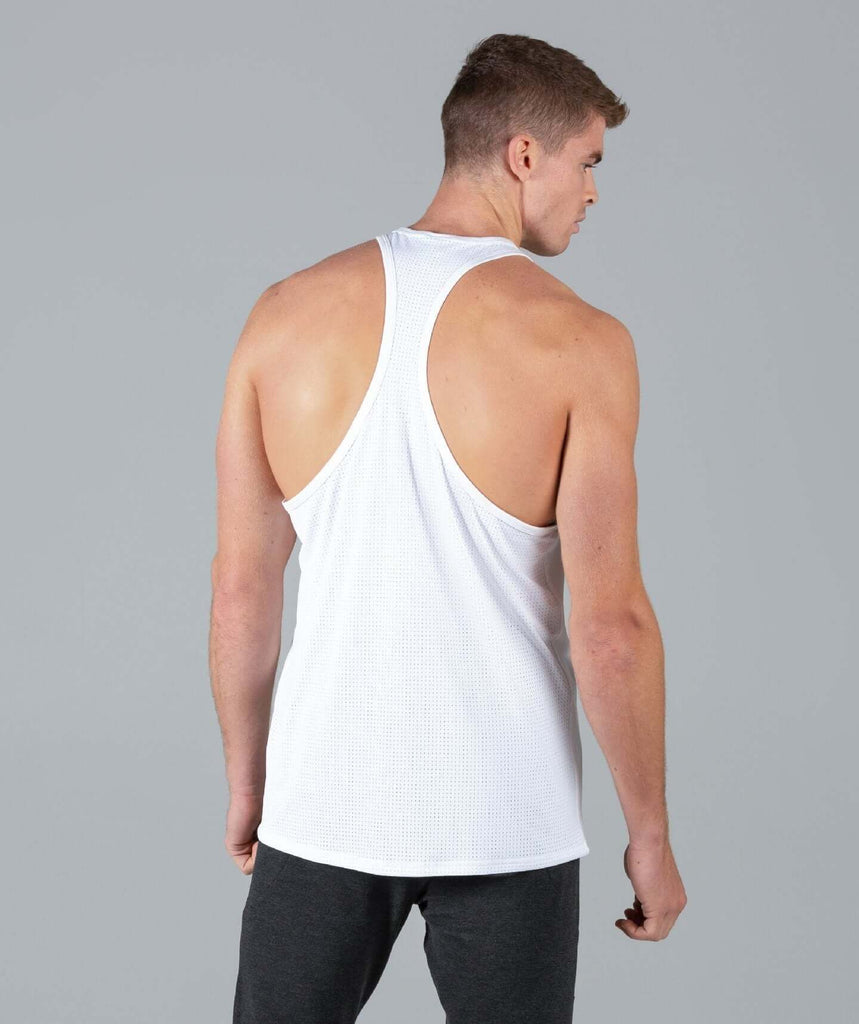 HyperFit V3 Stringer Vest (White) - Machine Fitness