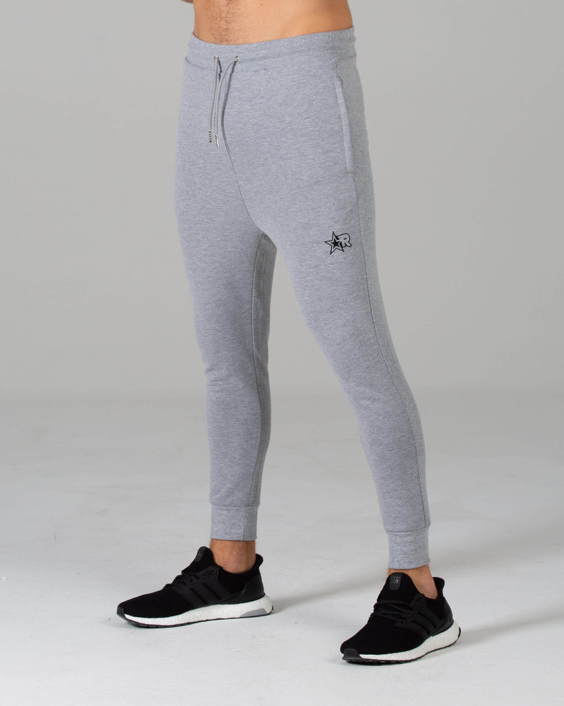 Rated Fitted Tapered Joggers (Grey) - Machine Fitness